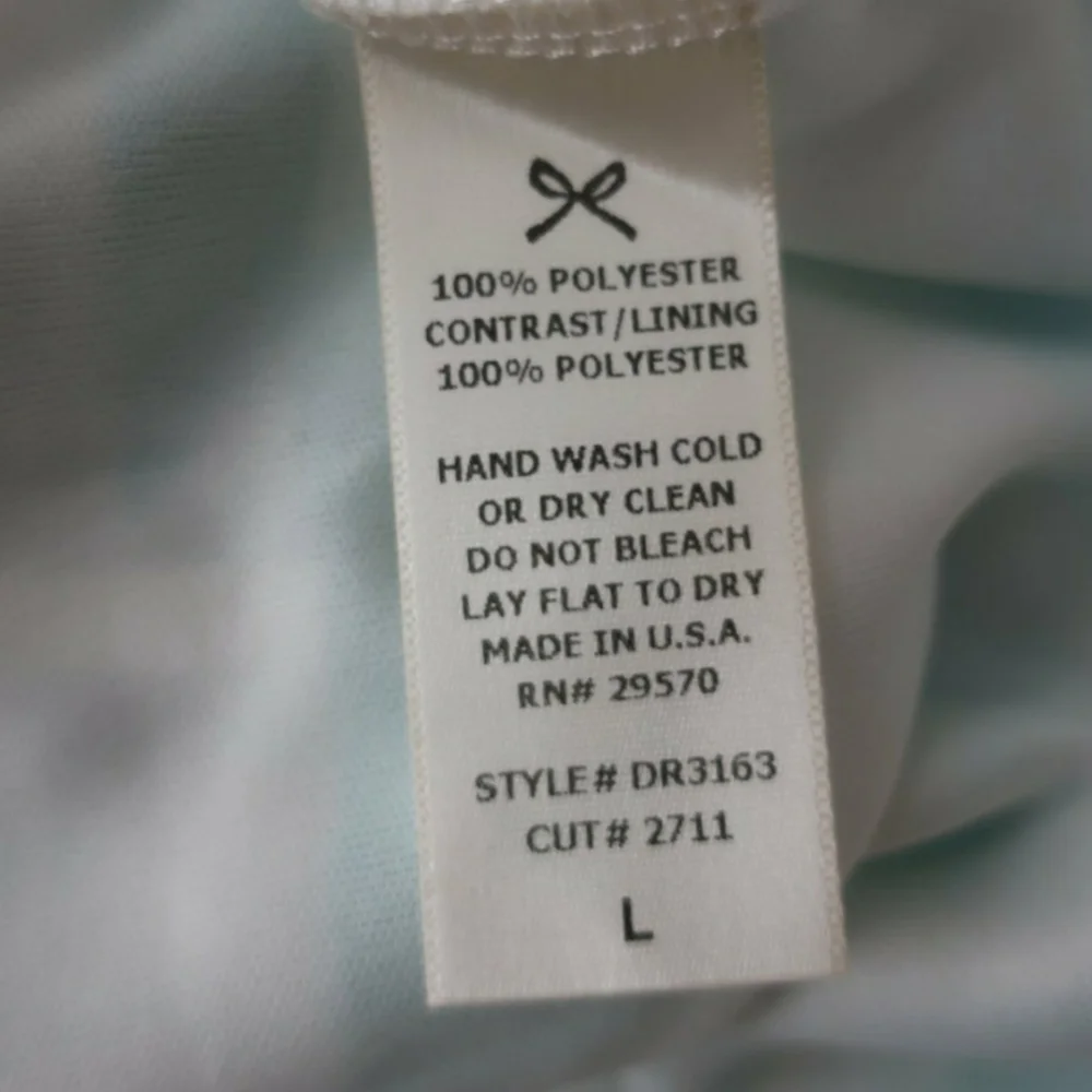 Everly Turquoise and Orange Swing Dress Size Large - Picture 7 of 7